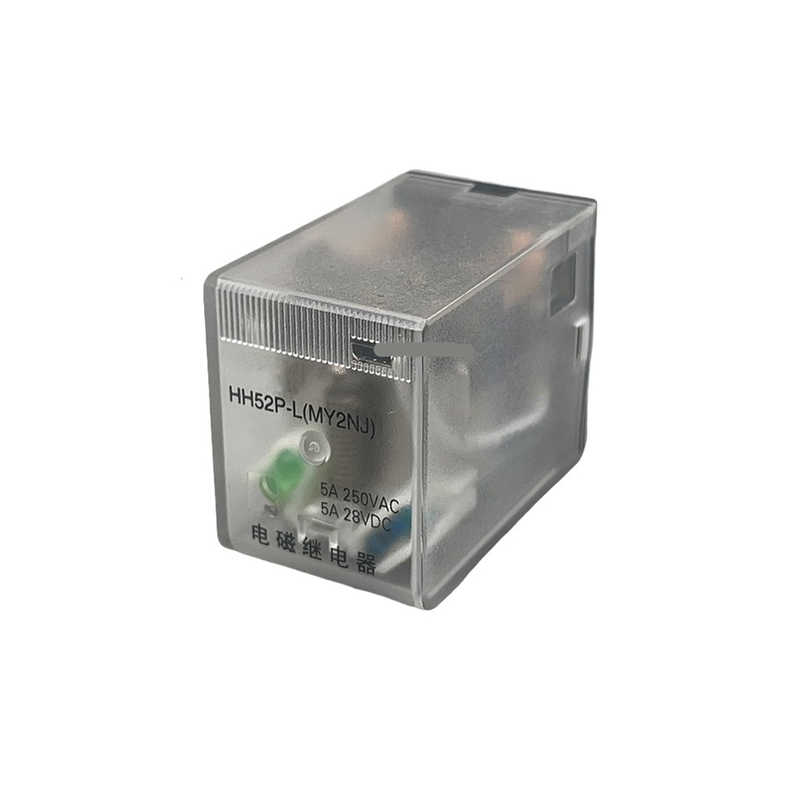 Interruptor de relé intermedio electromagnético General de bobina miniatura de 5 uds con Base de enchufe LED AC(DC,12V)
