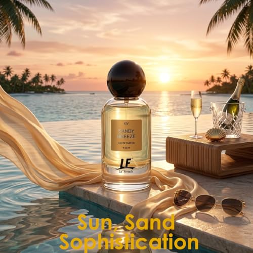 Image of La French Sandy Breeze Unisex Perfume 50ml | Long Lasting Premium Fragrance for Men & Women | Cardamom, Iris & Sandalwood Notes