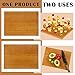 Wooden Food Skewer Holder Pick Stand and Display Holder Catering Appetizer Fruit Skewer Stand Food Display Rectangular Board with Holes for Catering(13.78 x 9.84 Inch,Rectangle Style)