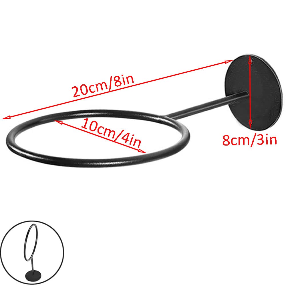 2er Set Metall Ball Halterung - Wandregal Für Basketball, Fußball, Volleyball, Schwarz