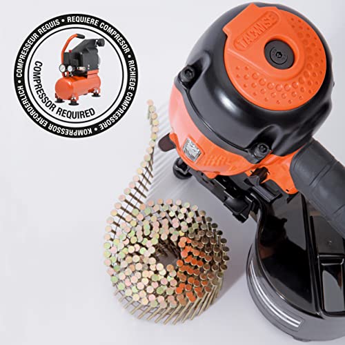 Miniatura 2 de Tacwise Jcn90v Clavadora Neumática De Bobina, Utiliza Clavos En Bobina Plana De 50-90 Mm