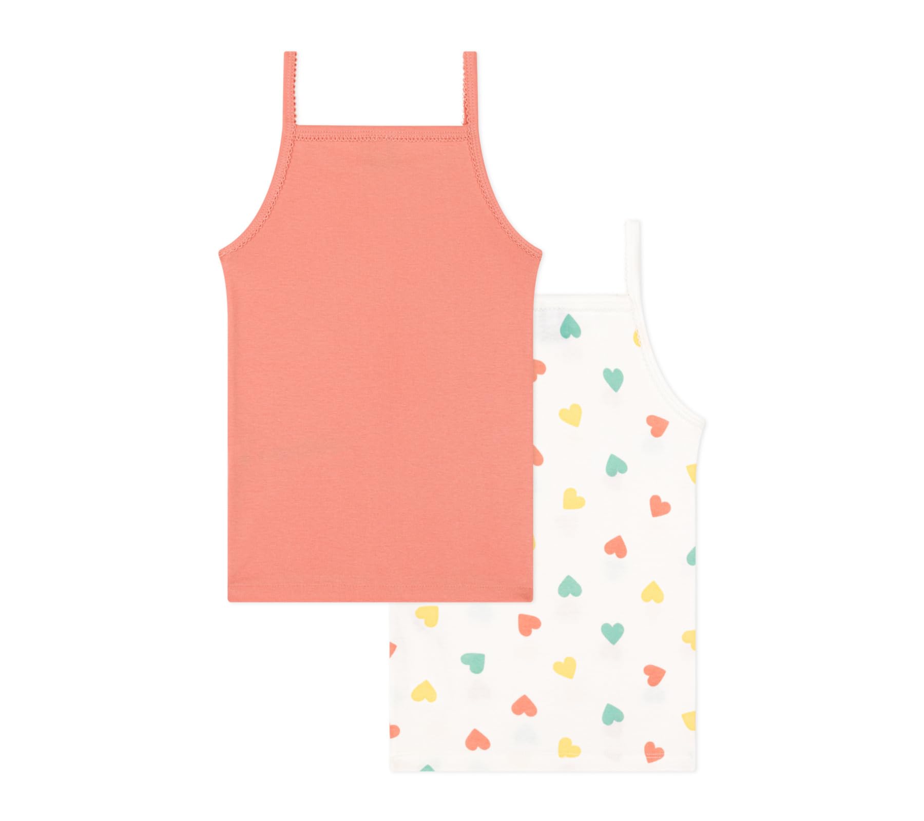 Petit Bateau Mädchen Hosenträgerhemden (2er Pack)