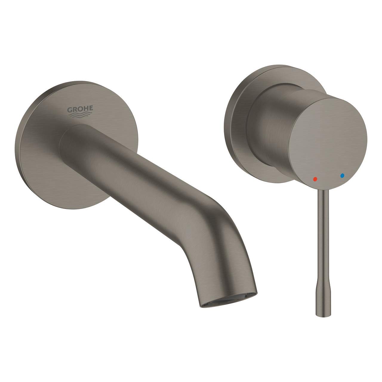 GROHE Essence New – Robinet mitigeur pièce extérieur lavabo 2 aG 5,7L m – Brushed Hard Graphite