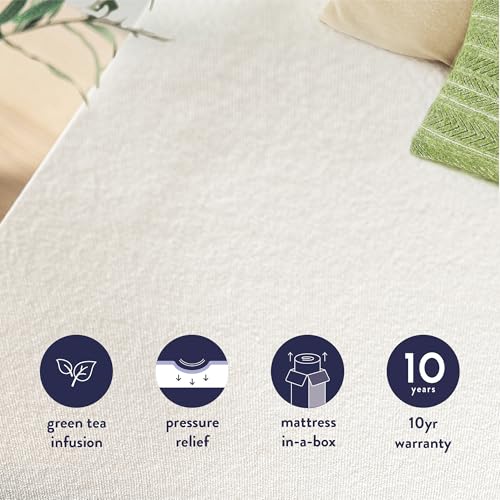 Best Price Mattress Full Mattress 6 inch Bed-In-A-Box, Green Tea Memory Foam White - Image 5