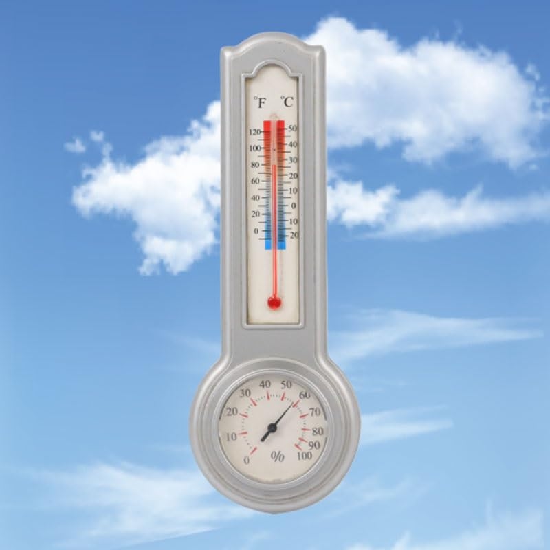 Dial Pointer Hygrometer Wall Mounted Indoor Thermometer Temperature Gauge