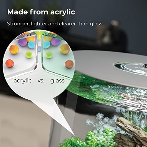 Tube 35 Aquarium With Mcr Light - 9.2 Gallon, White #TOP4