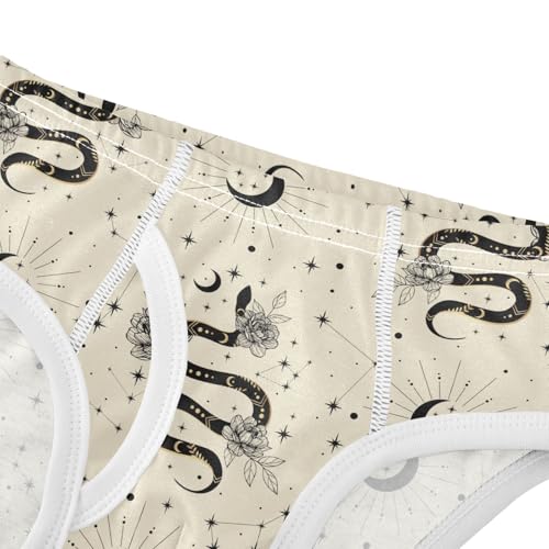 Boys' Exclusive Briefs Toddler Underwear 95% Combed Cotton Boxerbriefs 2T Celestial Snake and Star 404