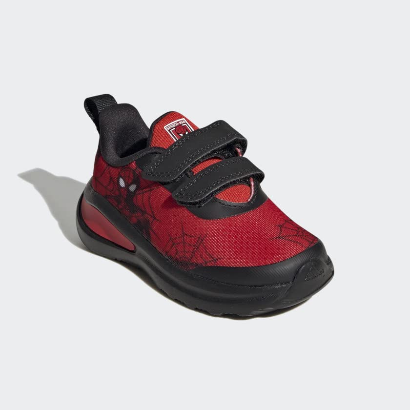 Image of adidas Kids Fortarun Running Shoe, Vivid Red /Core Black /White (Spider-Man), 9.5 US Unisex Toddler