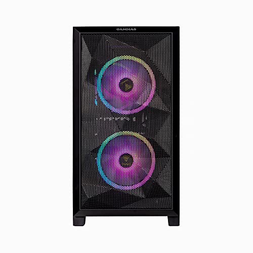Image of Velztorm Mini Pilum Custom Built Gaming Desktop PC (AMD Ryzen 7 5700X, GeForce RTX 5060, 32GB DDR4, 1TB PCIe SSD, 120mm AIO, 750W PSU, WiFi 4, RJ-45, HDMI, Win 11 Pro)