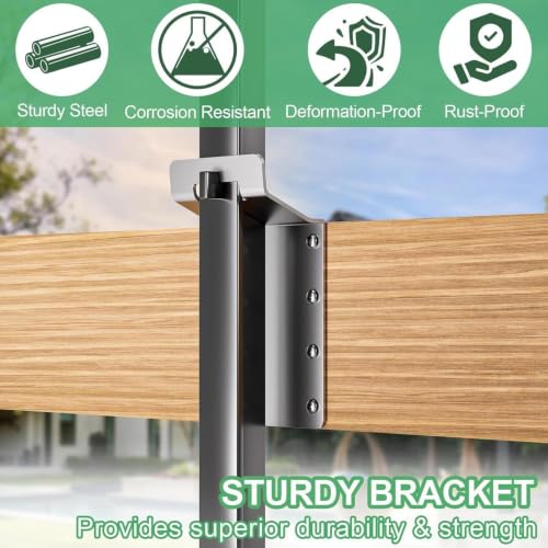 Soportes de hierro para postes ajustables multiusos para exterior 6