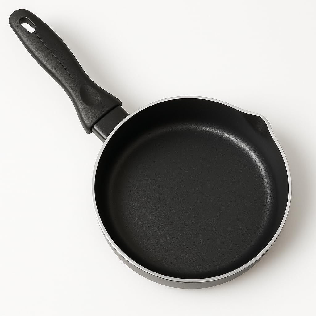 Cazo de Cocina - Pico Vertedor - Alumino - Revestimiento Antiadherente - Capacidad 1 Litro - 16 cm