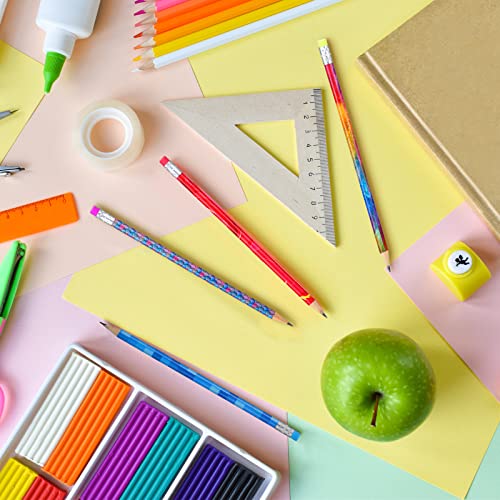 Chinco CHINCO-ERASERS-98 Wooden Pencil With Eraser Assortment Colorful Pencils For Kids Writing Fun Assorted Pencils Novelty Kids Pencils Fun School Supplies For Classroom, Student Reward thumb #3