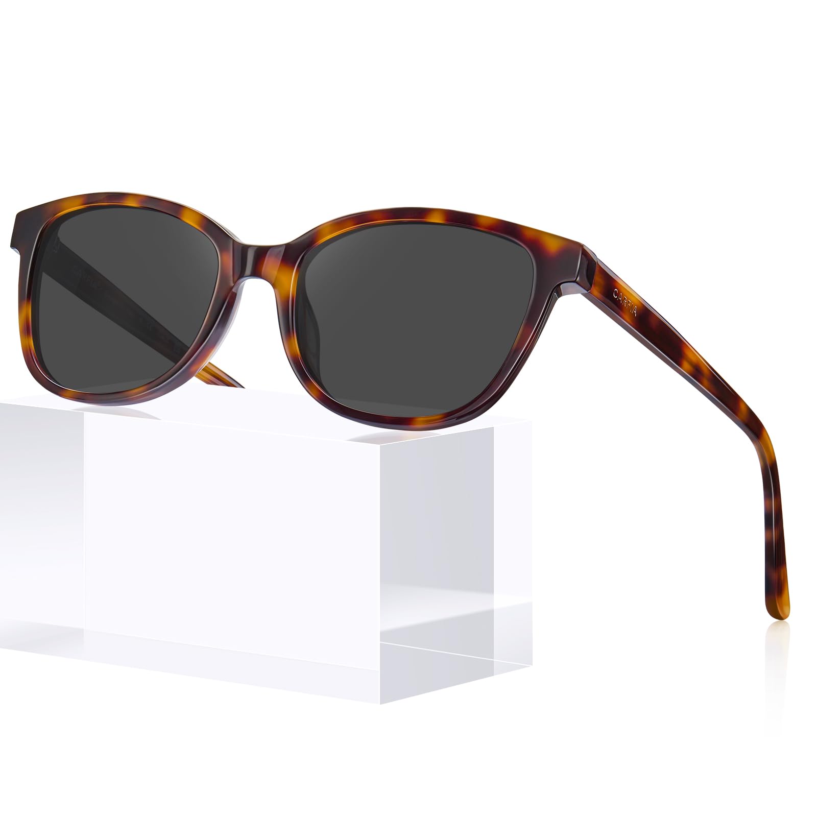 CARFIA Sonnenbrille Damen Polarisierte UV400 Rechteckige Frauen Fassung für Laufen und Golf CA5287