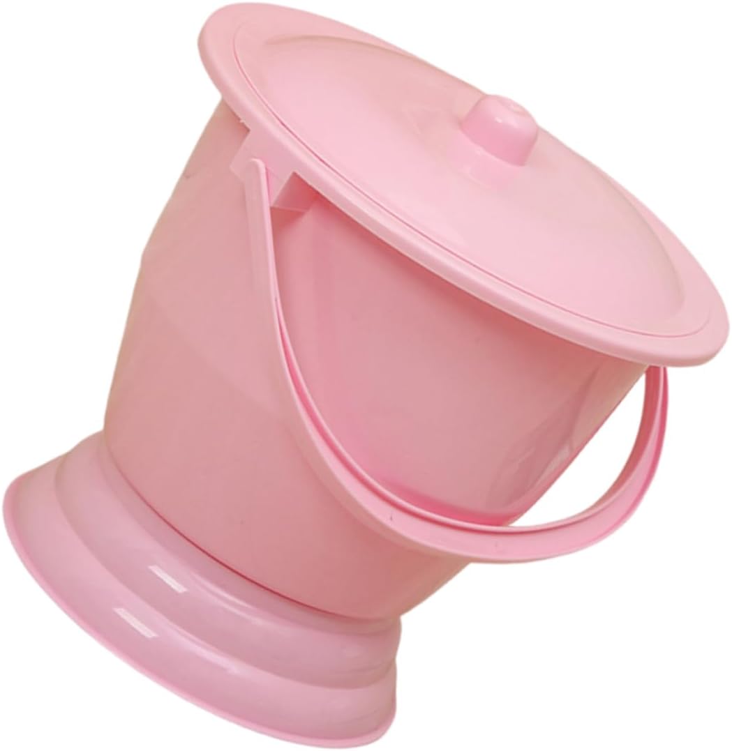 PRETYZOOM Handheld Chamber Pot for Kids Portable Urinal with Handle Emergency Toilet for Car Camping Thickened Plastic Travel Potty for Toddlers and Adults