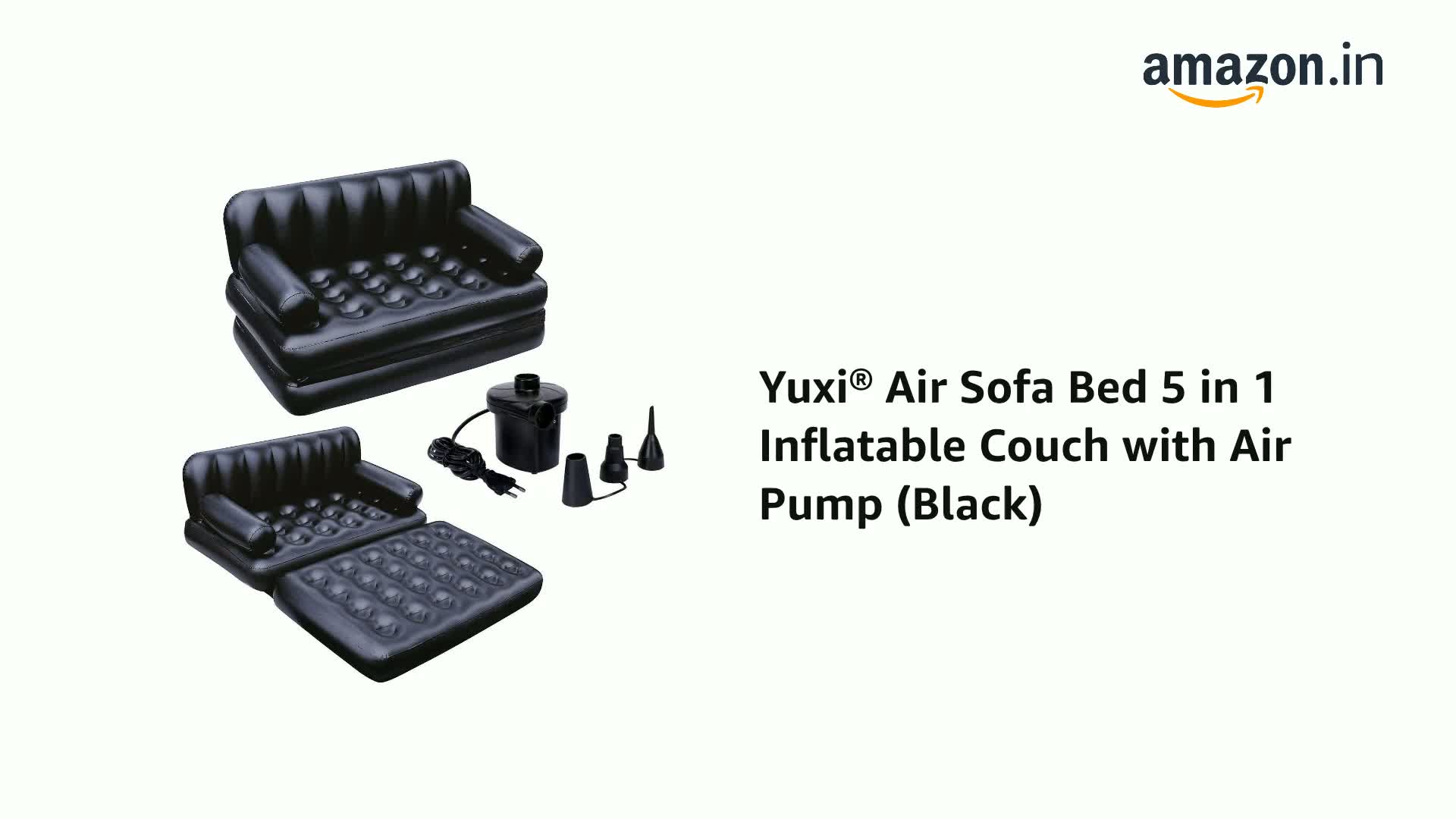 Seiyu 5-in-1 SOFA BED ブラック 0117o40 5 In 1 Sofa Bed