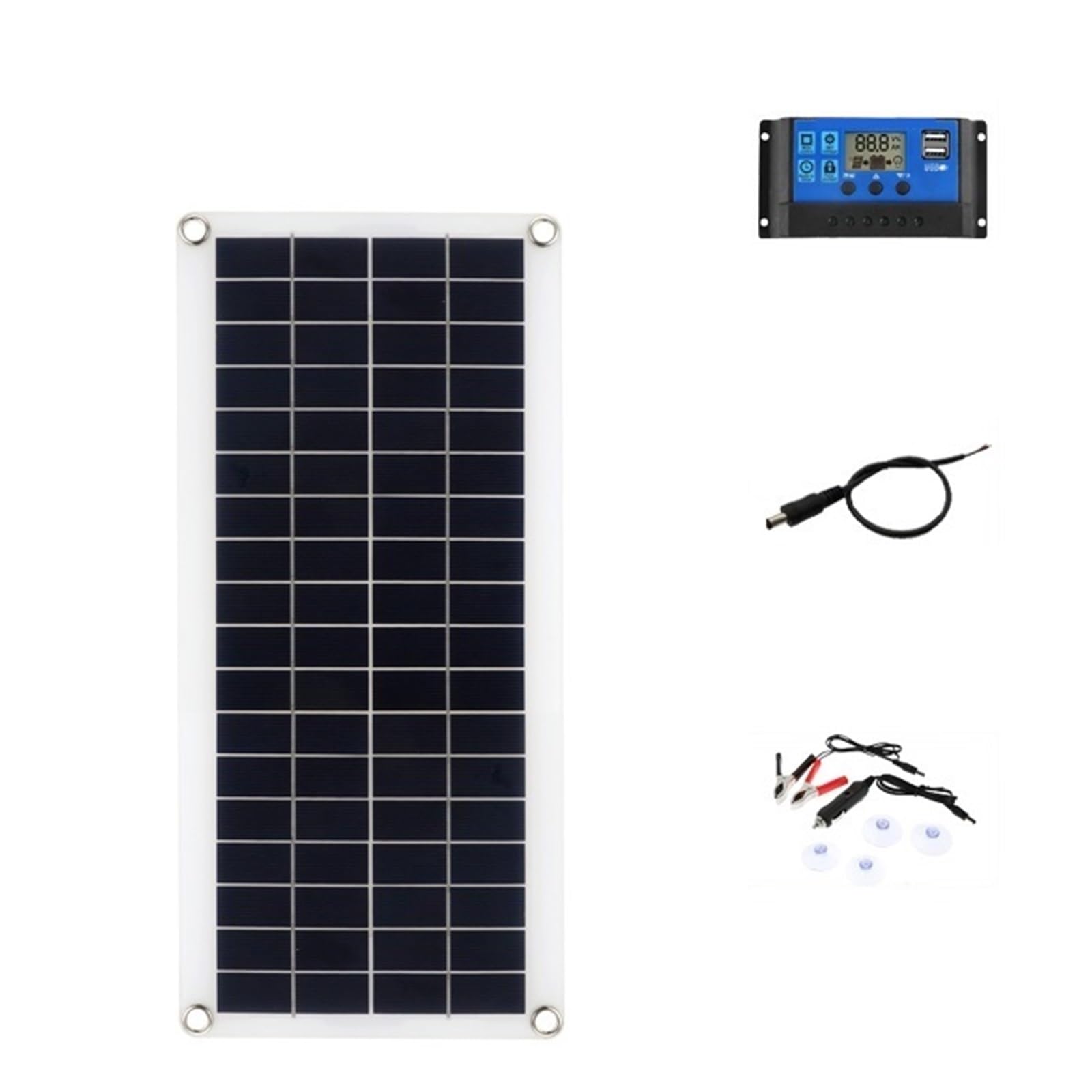 Panel solar flexible 300W impermeable contra baterías descargadas 7