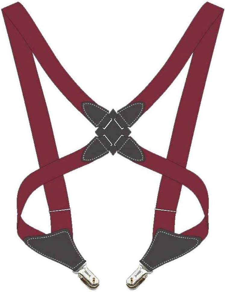 Men's Suspenders Adjustable Bracket X Shape Elastic Lace-up Side Clip Cross Adult Clothing Accessories