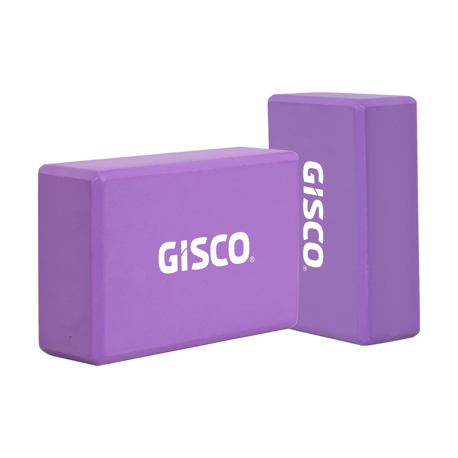 GISCO High Density Premium EVA Foam Yoga Block | Non-Slip Yoga Brick for Improving Poses, Soft Surface for Balance & Support Strength Training Exercises | Purple (B0CQV9BN31) Amazon Price History, Amazon Price Tracker