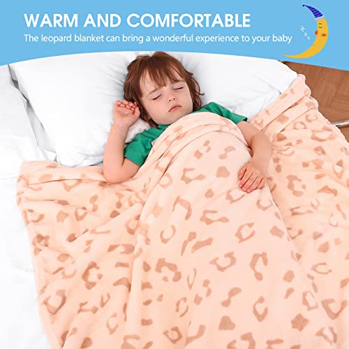 Inhand Leopard Print Blanket, Fuzzy Leopard Print Throw Blankets For Couch, Fleece Throw Blanket , Soft Warm Plush Leopard Blanket, Cute Flannel Throw Blankets, 40''X50'' #TOP4