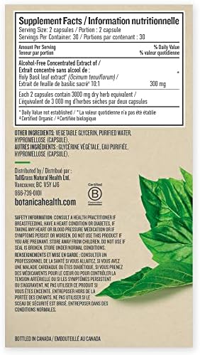 Botanica Holy Basil Liquid Capsules, Helps Increase Energy & Reduce Stress, Antioxidant Properties, Whole Herb Formula, Non-GMO, Vegan and Gluten Free, 60 Capsules, 30 day supply - 5