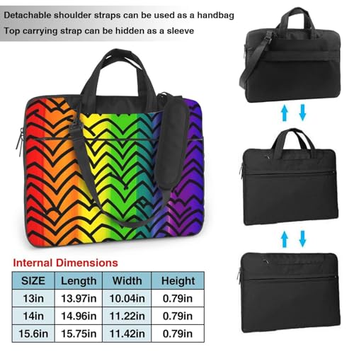 Bolso para portátil con diseño arcoíris Gay Pride 15.6" miniatura 4