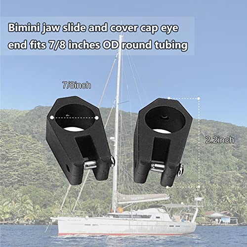 Boat Bimini Top Fittings Hardware 7/8 Inch Bimini Fittings Set,Nylon