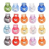 Holibanna Federschnallen in Verschiedenen Farben aus Kunststoff 100 Stück mit Federmechanismus zufällige Farbe Verstellbare Kordelverschlüsse für Rucksäcke und Kleidung