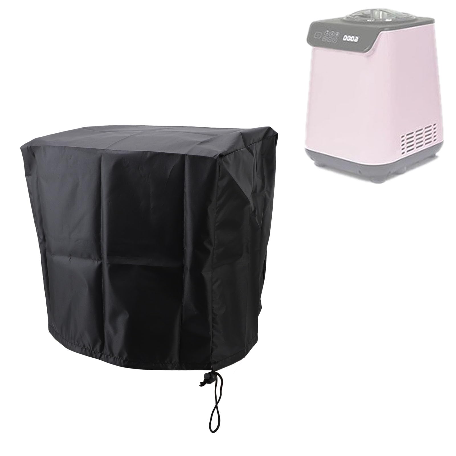 Housse Protectrice Pour Machine à Glaçons - Tissu Oxford Anti-poussière - Noir - Compatible Mini Glaçonnières
