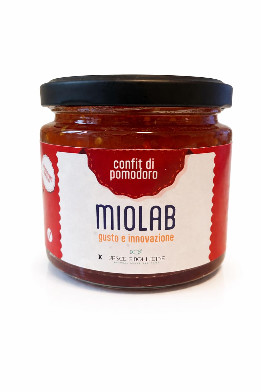 Confettura artigianale Siciliana di Pomodoro Pachino, per Piatti di Carne, Pesce, Formaggi,Senza Conservanti, Oro Rosso di Sicilia, 100% Naturale, Gourmet, Vegano, Vasetto 240gr
