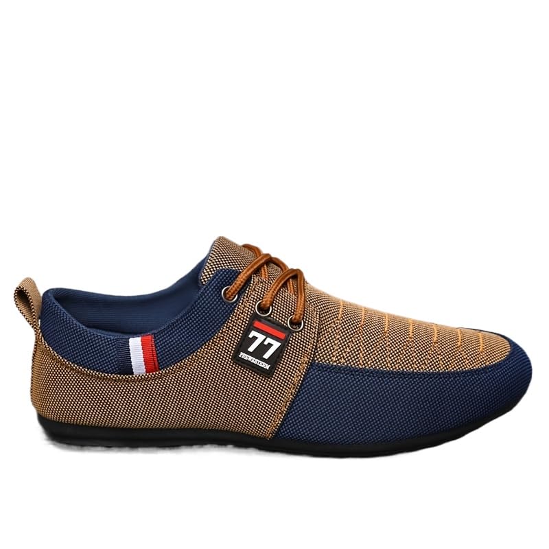 Men's Low Top Casual Shoes for Outdoor Street Walking Traveling - Non Slip Comfy Breathable Retro Sneakers for All Seasons