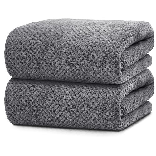 La Mejor Selección de Toallas para baño , tabla con los diez mejores. 47 2PCS Toallas de Baño, 140x70CM Toalla Grande de Microfibra Absorbente, Ultra Suaves Juego de Toallas, vellón de coral, No se Retuercen, Secado Rápido, Perfectas para Baño,...