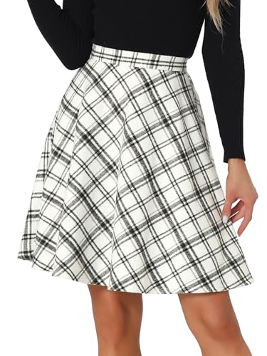 Minifalda de mujer de cintura alta Allegra K falda corta floral ligera