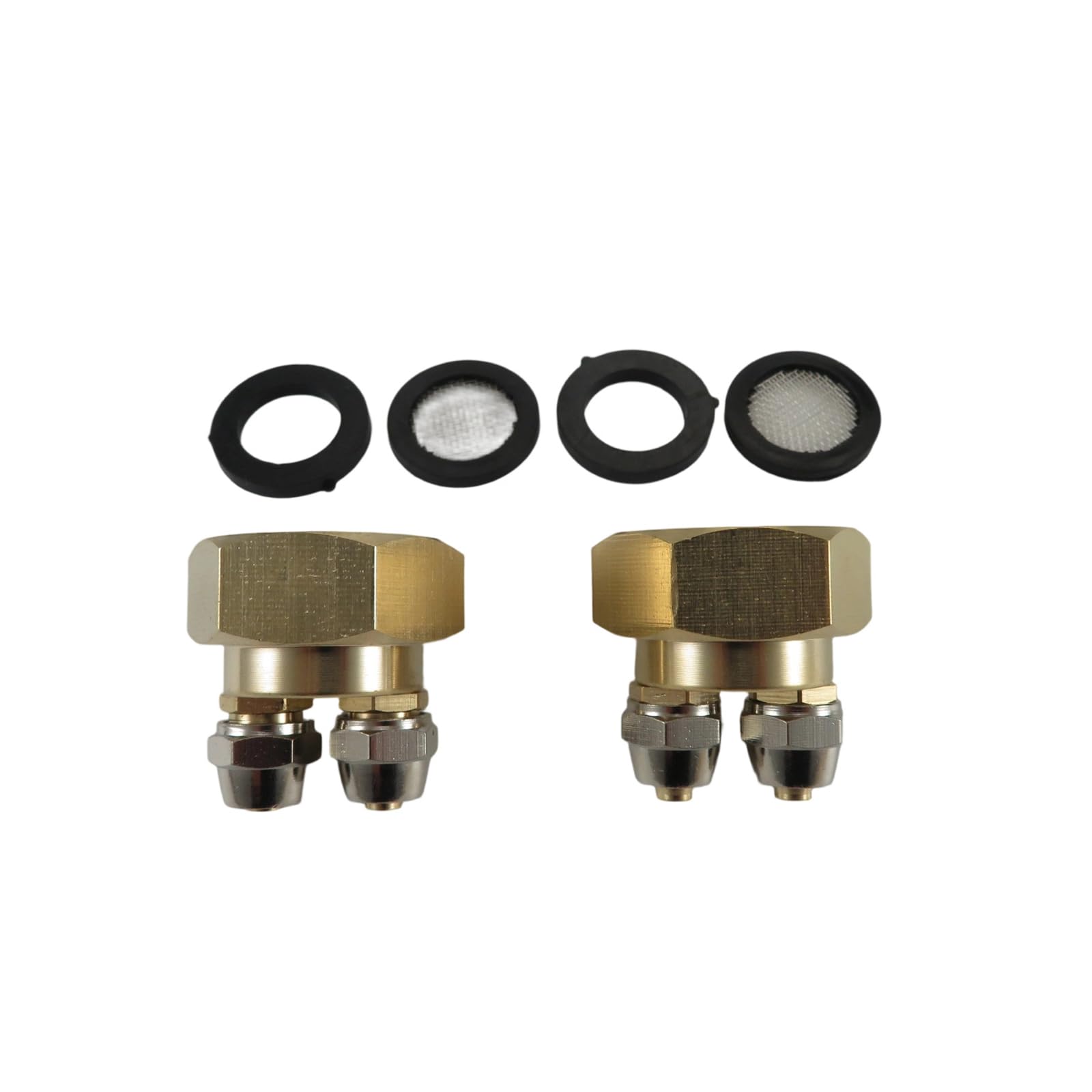 Nvoqilin 2Pcs Drip Irrigation Hose Connector 3/4Inch To Double 1/4Inch Hose Adapter Automated Watering Fitting Enduring Faucet