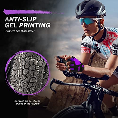 Bike Gloves for Men Women with Anti-Slip Shock-Absorbing