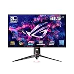 ASUS ROG Swift OLED PG32UCDP - 32 Zoll 4K UHD Gaming Monitor - 240-480 Hz, 0.03ms GtG, G-Sync, FreeSync, AdaptiveSync, 10-bit, DisplayHDR 400 TB - 16:9, 3840x2160, DP 1.4, HDMI, 90W USB-C, USB-Hub