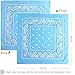 Gorgeous Island 10 Pack 100% Cotton Bandanas 22x22 inches - Multi-Purpose Square Scarfs for Men & Women, Headbands, Face Cover, Fashion Accessories