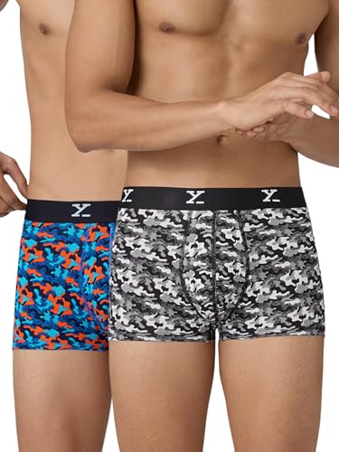 Image of XYXX Cloudsoft Micromodal Shuffle Trunks for Men, Pack of 2