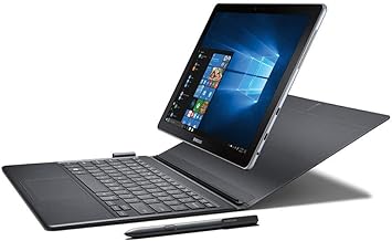 Samsung Galaxy Book 12” Windows 2-in-1 PC (Wi-Fi) Silver, 8GB RAM/256GB SSD, SM-W720NZKAXAR (Renewed)