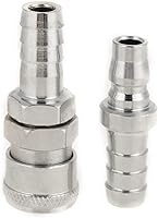 Vista 7 de Juego de acopladores de conexión BSP de 1/2 pulgada, conector de compresor de aire, empuje industrial para conectar accesorios de aire, enchufe de 4