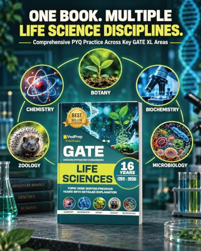Image of VedPrep GATE Life Sciences Previous Year Questions 2011-2026 with Detailed Solutions | Topic-Wise Solved Papers | GATE XL