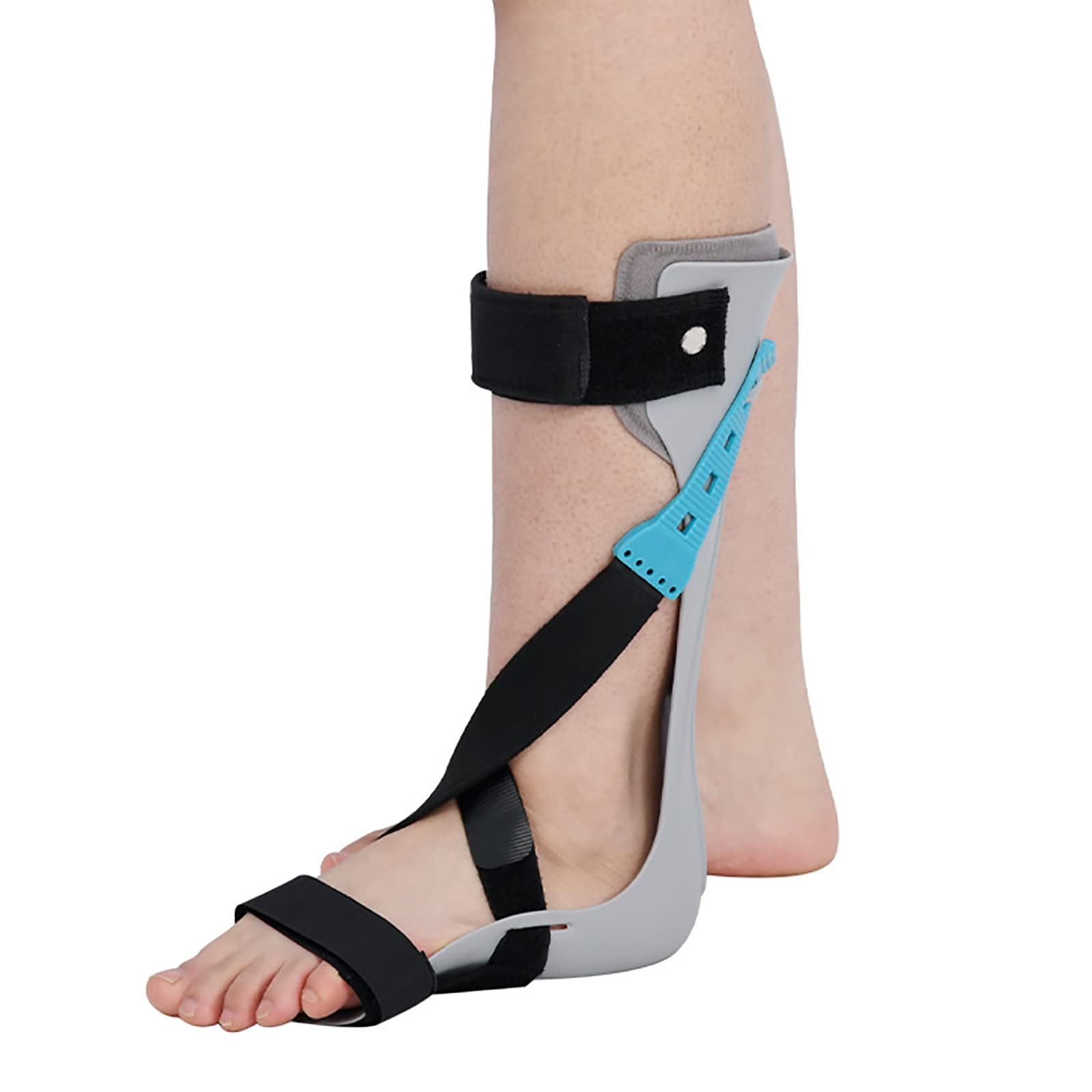 Órtesis de caída de pie, soporte de férula de órtesis de tobillo ajustable ligero, soporte de pie de caída, para caída de pie, fascitis plantar, recuperación de lesiones de tendinitis de Aquiles