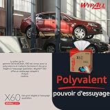 WypAll X60 Cloths 8376 - Cleaning Cloths - 10 Pop-Up Boxes x 126 White Wiping Cloths (1,260 total) - 5