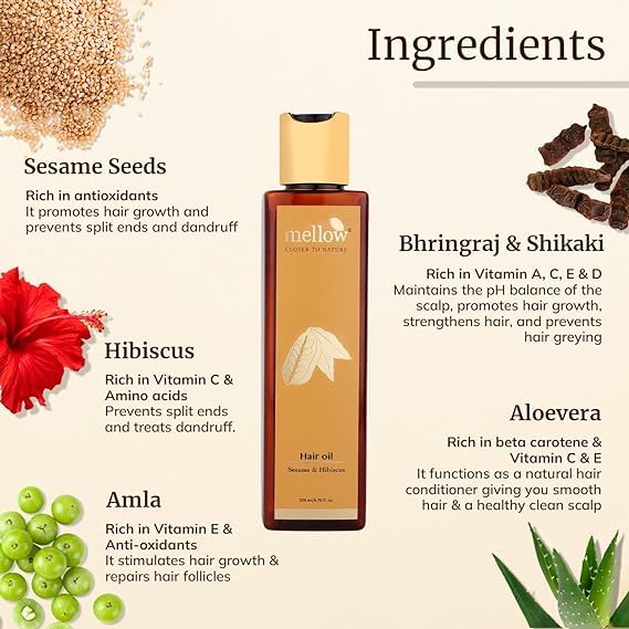 Sesame-Hair-Oil-200ml-for-Shiny-hair-Goodness-of-Herbal-Ingredients-Amla-Shikaki-Bhringraj-Helps-to-Control-Hairfall-Ayush-Certified-GMO-Chemical-Free