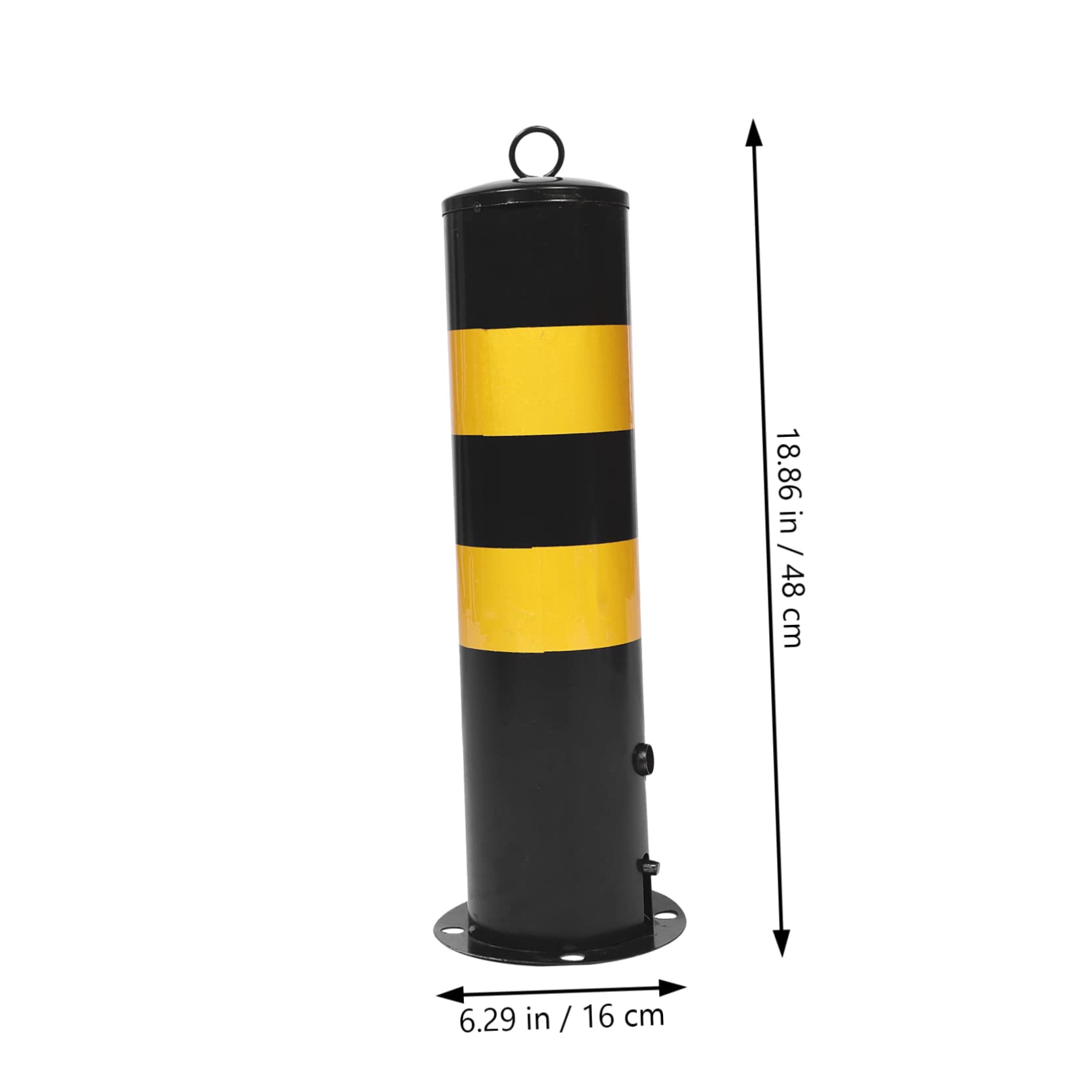 Poteau Parking en Acier Noir, Colonne D'avertissement, Barrière Allée