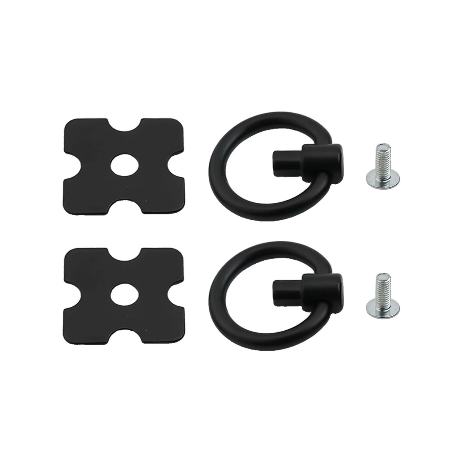 Tiradores de armario, cajones, pomos, manijas for muebles, de aleación, color negro y plateado, con un solo orificio.(10pc Black)