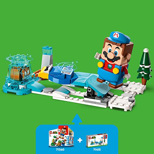 Super Mario Ice Mario Suit e Frozen World Expansion Set 71415, gioco da collezione costruibile con costume più personaggi Cooligan e Goomba nemici - Lego - Immagine 3