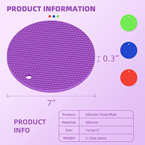 Tapetes de tripé de silicone - suportes para panelas quentes, tapete de secagem, almofadas quentes d