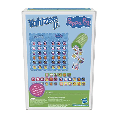 Yahtzee Jr.: Peppa Pig Edition Board Game For Kids Ages 4 And Up, Counting And Matching Game For Preschoolers (Amazon Exclusive) #TOP2