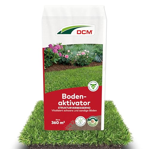 DCM Bodenaktivator - Bodenverbesserer - Mit MINIGRAN® TECHNOLOGY - Vertikutieren - organischer NPK-Dünger - 18 KG für 360qm