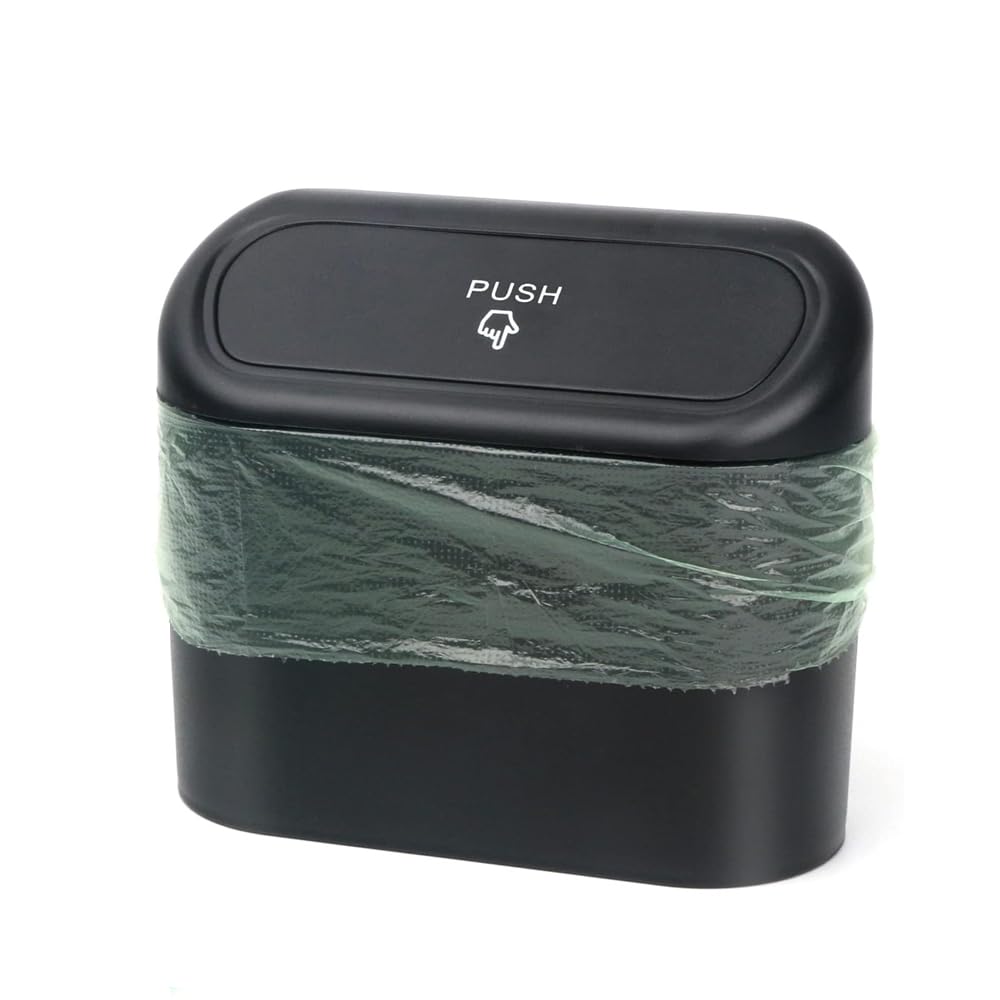 YIXUEERWSY mini Car Trash Can Bin for Land Rover Range Rover Sport 2 (II) L494 Facelift I 2017-2022,Car Vehicle Trash Can Binwith Lid and 15pcs trash bagsCar Garbage Trash Can Storage for Front Back